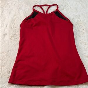 Manduka Red and Black Yoga Top